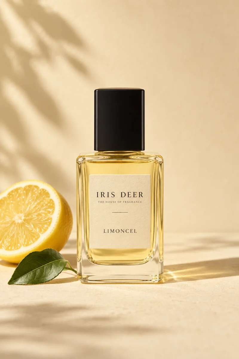IRIS DEER Limoncel fragrance concept, editorial still life